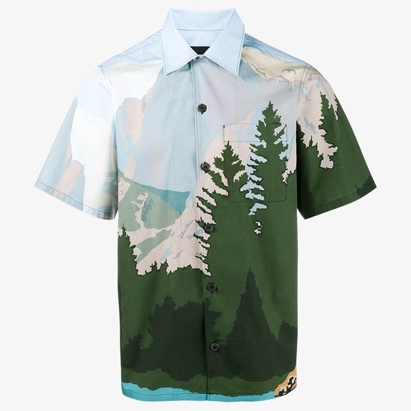 Prada Mountain Landscape Bowling Shirt - Picture 6 of 6